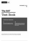 Official 2016 November US SAT v1.0  Test | SAT QAS in PDF with Answers