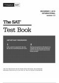 Official 2019 December International v1.3 SAT Test | SAT QAS in PDF with Answers