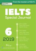 actual ielts test ielts special journal 6  latest update  | Complete Solution 2024 - 2025