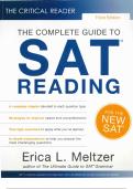 The Critical Reader, 3rd Edition: The Complete Guide to SAT Reading Three Edition by Erica L. Meltzer (Author)