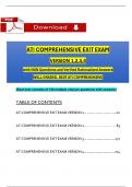 ATI Comprehensive Exit Exam (Version 1, 2, 3, 4) with NGN Questions and Revised Correct Answers & Rationales (2023 / 2024) 100% Guarantee Pass