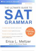 Sixth Edition, The Ultimate Guide to SAT® Grammar by Erica L. Meltzer 