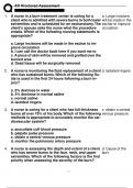 ATI PN CAPSTONE PROCTORED COMPREHENSIVE ASSESSMENT NEWEST 2024 ACTUAL EXAM COMPLETE 150 QUESTIONS AND CORRECT DETAILED ANSWERS |