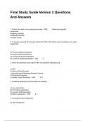 Final Study Guide Version 2 Questions And Answers