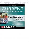 Test Banks For CURRENT Diagnosis & Treatment Pediatrics, Twenty-Fifth Edition (Current Pediatric Diagnosis & Treatment) 25th Edition Complete Guide