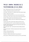 WGU- D094- MODULE 2 NOTEBOOK (5-11) 2024