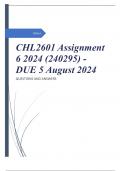 CHL2601 Assignment 6 2024 (240295) - DUE 5 August 2024