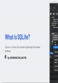 Sqlite Notes and PPT