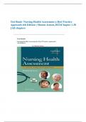 Test Bank- Nursing Health Assessment a Best Practice Approach 4th Edition ( Sharon Jensen,2022)Chapter 1-30 ||All chapters