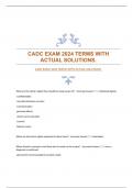 CADC  BUNDLED EXAMS WITH GUARANTEED ACCURATE ANSWERS