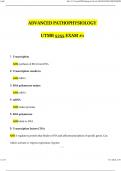 ADVANCED PATHOPHYSIOLOGY- UTMB 5355 EXAM 1 Updated Questions and Answers (2024/2025) (Verified Answers)