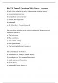 Bio 251 Exam 2 Questions With Correct Answers