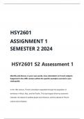 HSY2601 ASSIGNMENT 1 SEMESTER 2 ANSWERS 2024