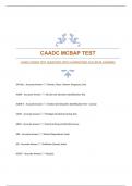 CAADC MCBAP TEST QUESTIONS WITH GUARANTEED ACCURATE ANSWERS