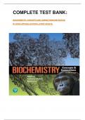 COMPLETE TEST BANK:  BIOCHEMISTRY: CONCEPTS AND CONNECTIONS 2ND EDITION BY DEAN APPLING (AUTHOR) LATEST UPDATE.