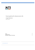 6786 Voor en eindopdracht observeren en registreren