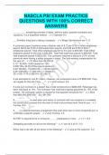 NASCLA PSI EXAM PRACTICE  QUESTIONS WITH 100% CORRECT  ANSWERS