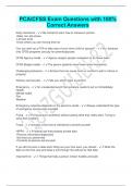 PCA/CFSS Exam Questions with 100%  Correct Answers