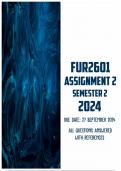 FUR2601 Assignment 2 Semester 2 2024 | Due 27 September 2024