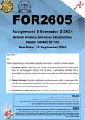 FOR2605 Assignment 2 Semester 2 2024 - DUE 19 September 2024