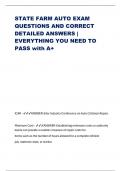 STATE FARM AUTO EXAM QUESTIONS AND CORRECT DETAILED ANSWERS | EVERYTHING YOU NEED TO PASS with A+