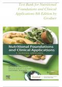 TEST BANK- Nutritional Foundations and Clinical Applications: A Nursing Approach 8th Edition( Michele Grodner, 2022) , All Chapters ||Latest Edition 