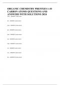 ORGANIC CHEMISTRY PREFIXES 1-10 CARBON ATOMS QUESTIONS AND ANSWERS WITH SOLUTIONS 2024