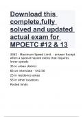 Download this complete,fully solved and updated actual exam for MPOETC -12 & 13.