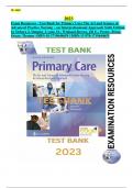 Exam Resources - TB for Primary Care The Art and Science of Advanced Practice Nursing – an Interprofessional Approach Sixth Edition. Complete, Detailed and latest Test Bank. Chapters (1-4) Included. Full Document (Chapters 1-82) to be Downloaded on Provid