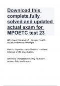 Download this complete,fully solved and updated actual exam for MPOETC test 23