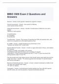 MIBO 3500 Exam 2 Questions and Answers 2024