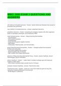 MIBO 3500 EXAM 3 QUESTIONS AND ANSWERS