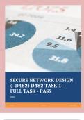 SECURE NETWORK DESIGN (- D482) D482 TASK 1 - FULL TASK - PASS