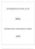 (Intermediate HTML & CSS) SVG Knowledge Assessment Guide 2024.