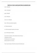 BIOTECH II STUDY GUIDE QUESTIONS & ANSWERS 2024