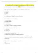 CP Final Exam Review Questions and Answers_100% A+ Graded Pass