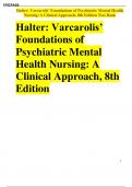 Halter: Varcarolis’ Foundations of Psychiatric Mental Health Nursing: A Clinical Approach, 8th Edition