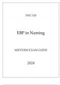 HU - NSG 324 EBP in Nursing Midterm Exam Guide 2024