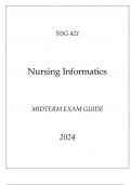 HU - NSG 421 Nursing Informatics Midterm Exam Guide 2024