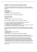 BARNEY FLETCHER EXAM QUESTIONS 2