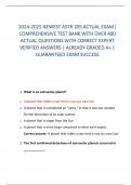 2024-2025 NEWEST ASTR 205 ACTUAL EXAM|  COMPREHENSIVE TEST BANK WITH OVER 400  ACTUAL QUESTIONS WITH CORRECT EXPERT  VERIFIED ANSWERS | ALREADY GRADED A+ |  GUARANTEED EXAM SUCCESS