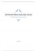 ASU FMS 200 Midterm Study Guide FMS 200 Arizona State University Questions with complete solution 