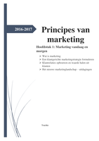 Principes van marketing Hoofdstuk 1