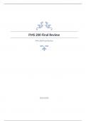 FMS 200 Final Review Arizona State University Question and answers 100% correct 