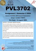 PVL3702 Assignment 1 (COMPLETE ANSWERS) Semester 2 2024 (718515) - DUE 19 August 2024