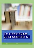 I.C.E CCP EXAM 2024 SCORED A+