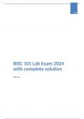 BISC 101 Lab Exam 2024 with complete solution;Simon Fraser University