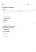 PARAMEDIC PHARMACOLOGY FINAL EXAM QUESTIONS WITH 100% CORRECT ANSWERS!!