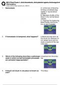 MC2 FINAL ANTI-THROMBOTIC ANTI-PLATELET AGENTS ANTICOAGULANTS & FIBRINOLYTICS EXAM 1 2024