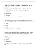 NGR 6722 Module 5- Chapter 13 Quiz with Correct Answers